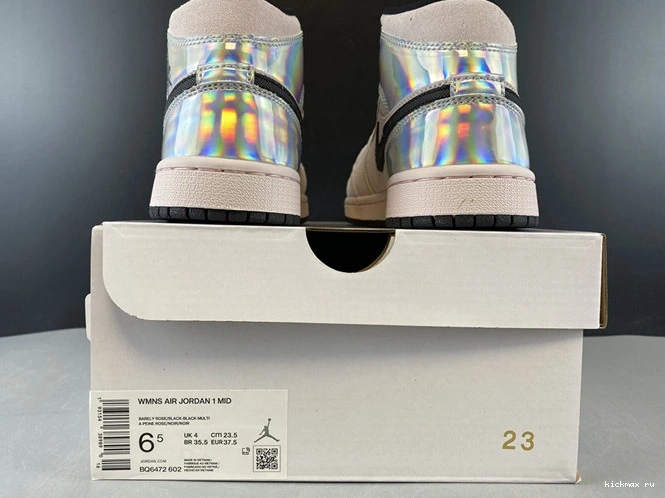 Cheap MAX ComfortFit Powder Iridescent 3746 Jordan1 Mid Dirty BQ6472- 1024